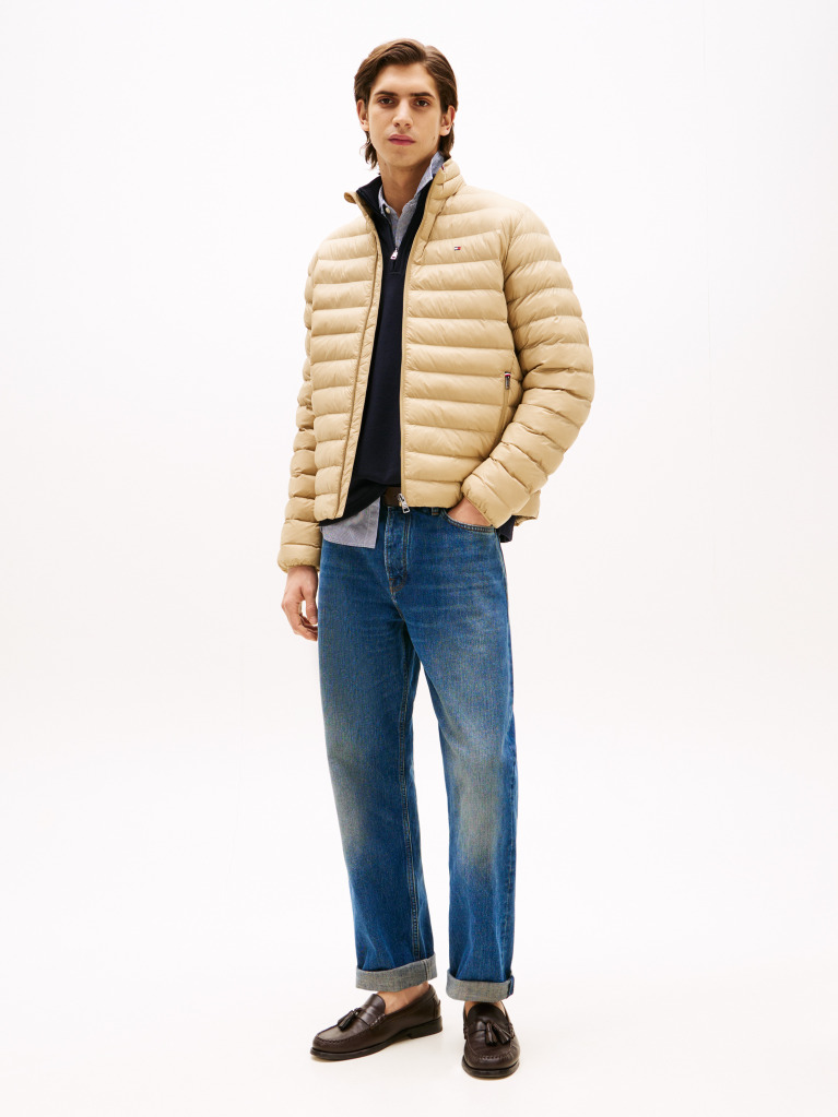 Beige Packable Recycled Jacket  Men