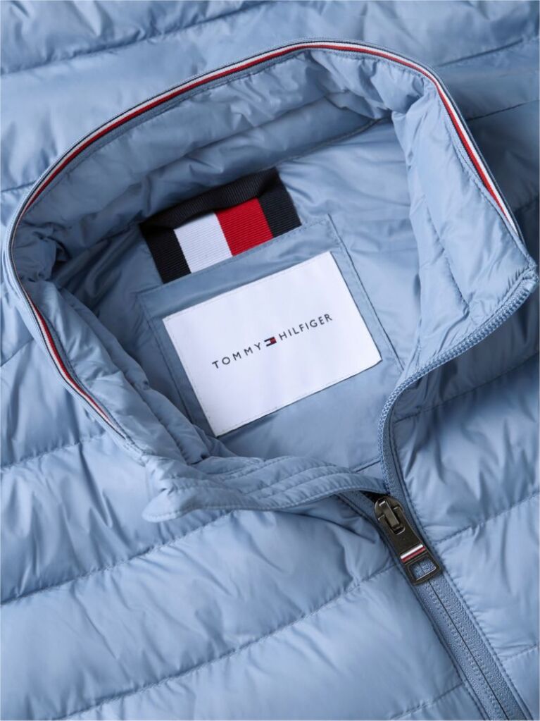 Blue Packable Recycled Jacket  Men