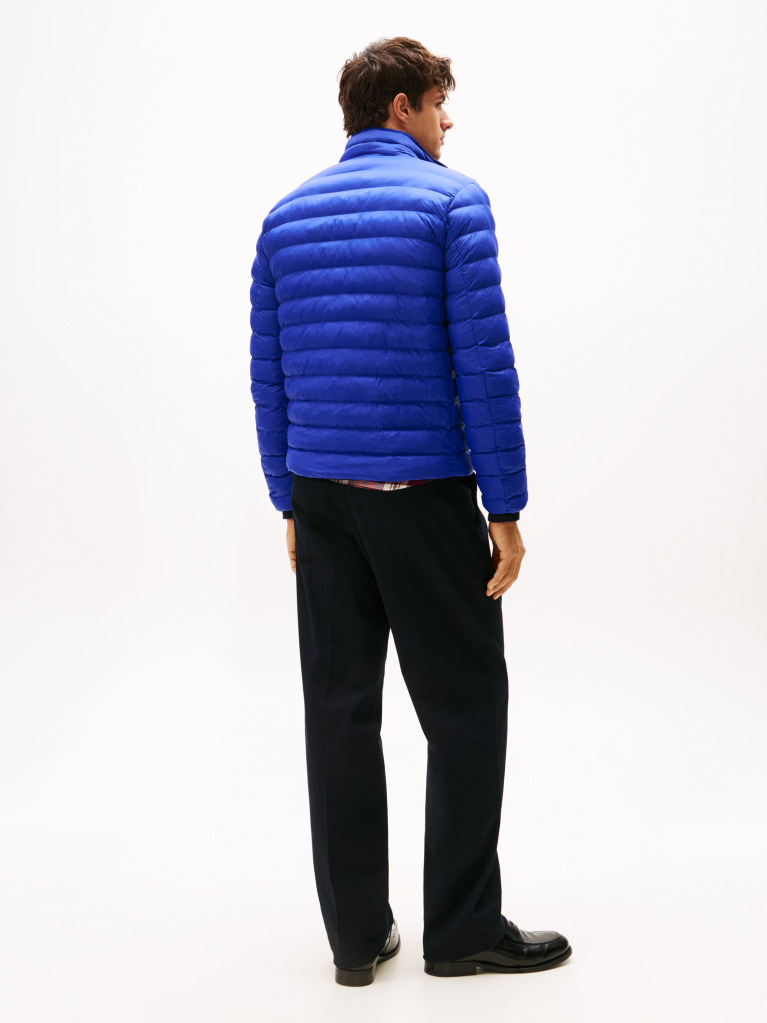 Blue Packable Recycled Jacket  Men