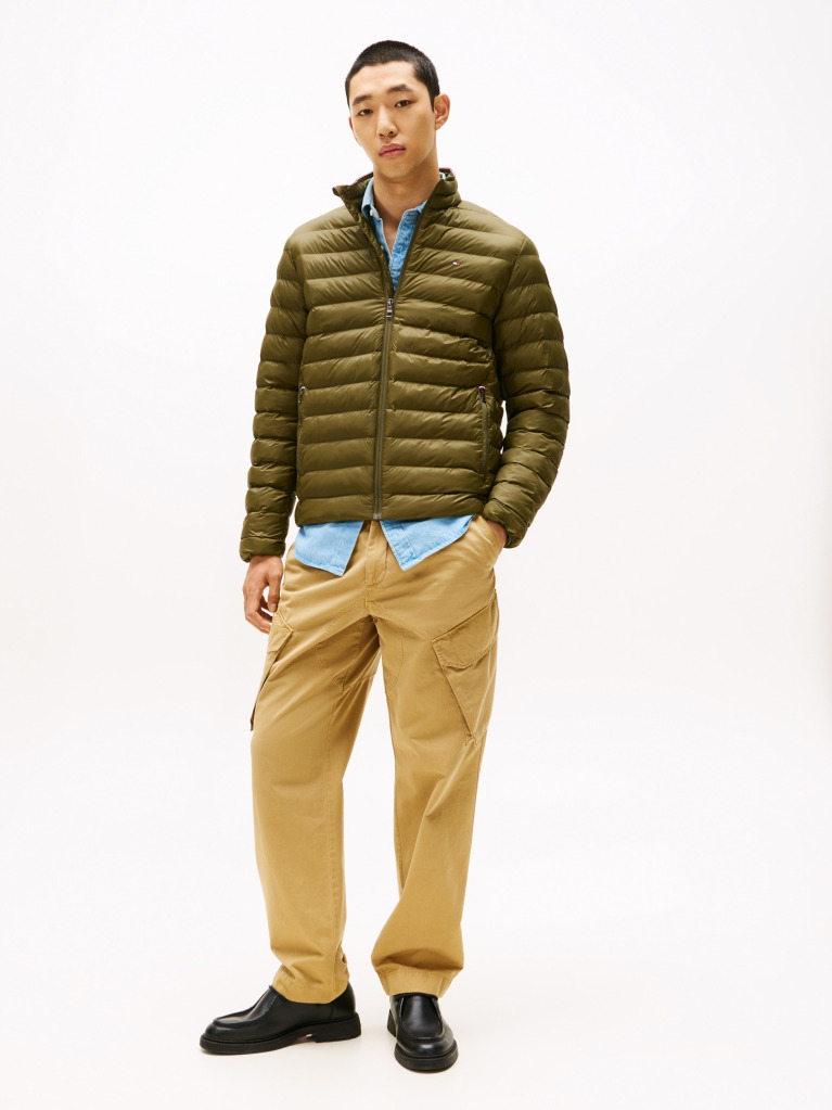 Green Packable Recycled Jacket  Men
