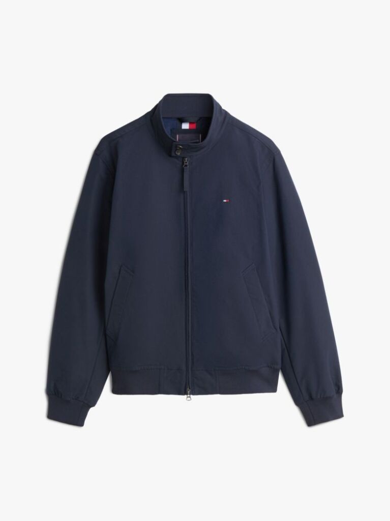 Blue Relaxed Harrington Jacket  Men