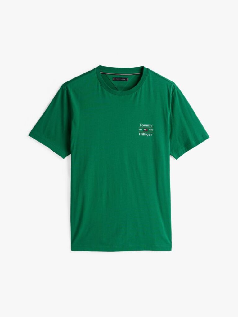 Green Logo Crew Neck T-Shirt  Men
