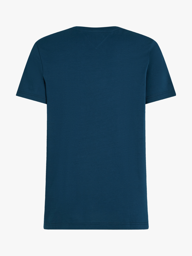 Μπλε T-Shirt Με Λογότυπο Και Κανονική Λαιμόκοψη  Άνδρες