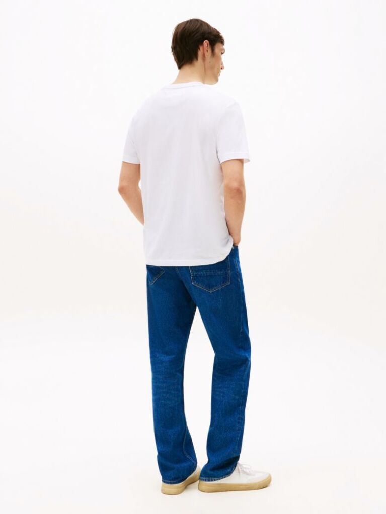 White Flag Logo Print T-Shirt  Men