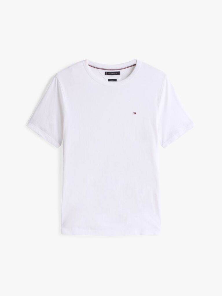 Άσπρο T-Shirt Με Κεντητή Σημαία  Άνδρες