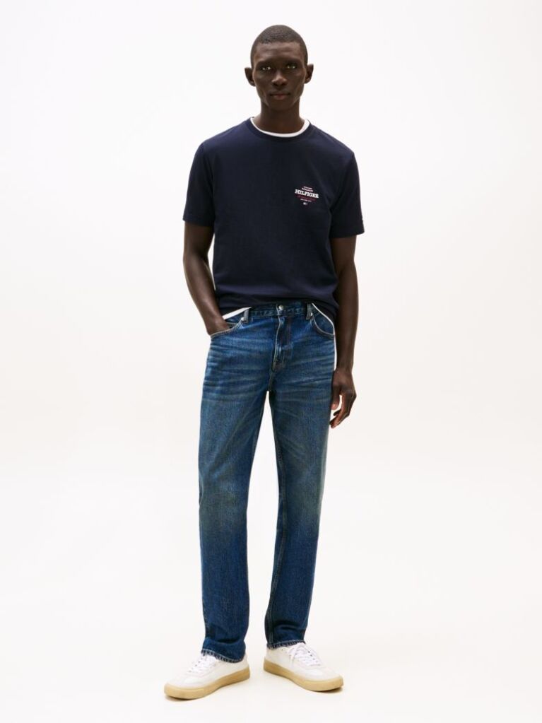 Blue Logo Crew Neck T-Shirt  Men