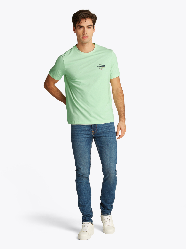 Green Logo Crew Neck T-Shirt  Men