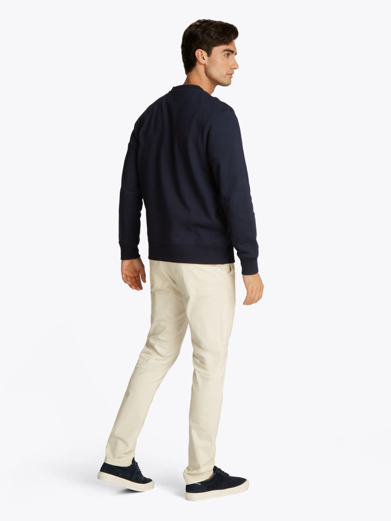 Blue Logo Embroidery Sweatshirt  Men