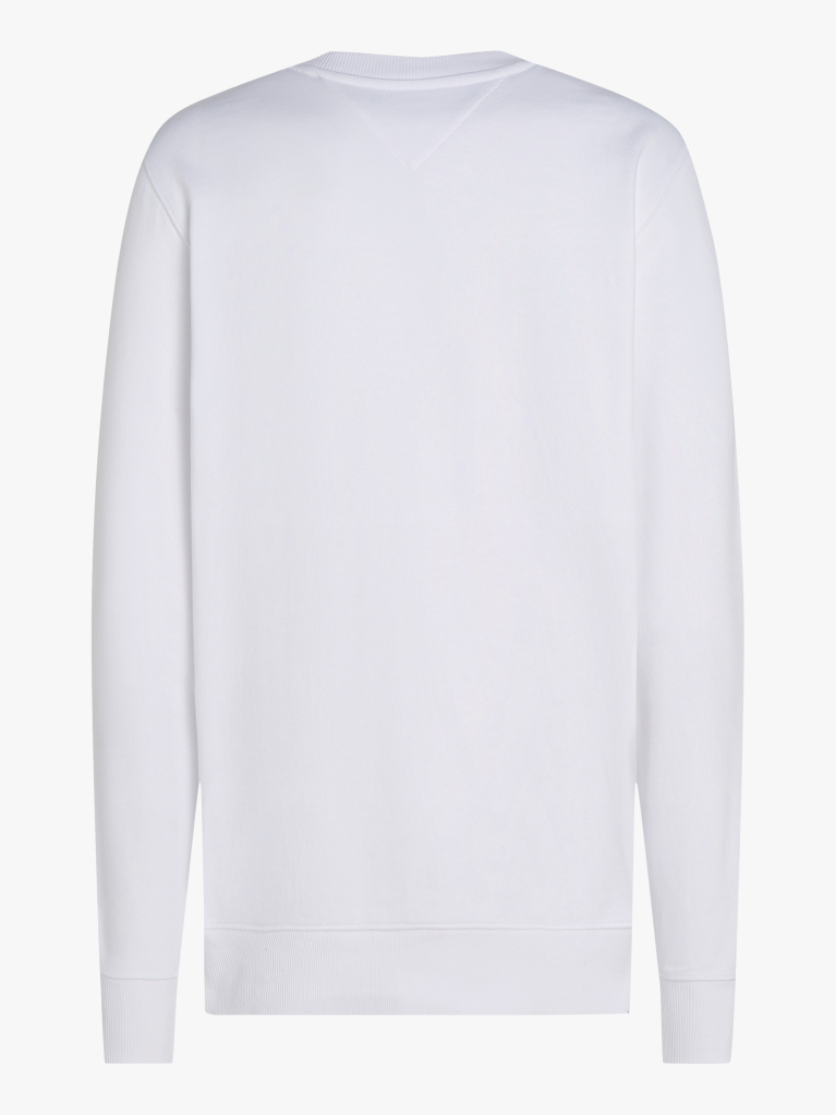 White Logo Embroidery Sweatshirt  Men