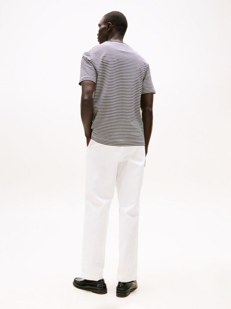 Multi Smart Casual Stripe T-Shirt  Men