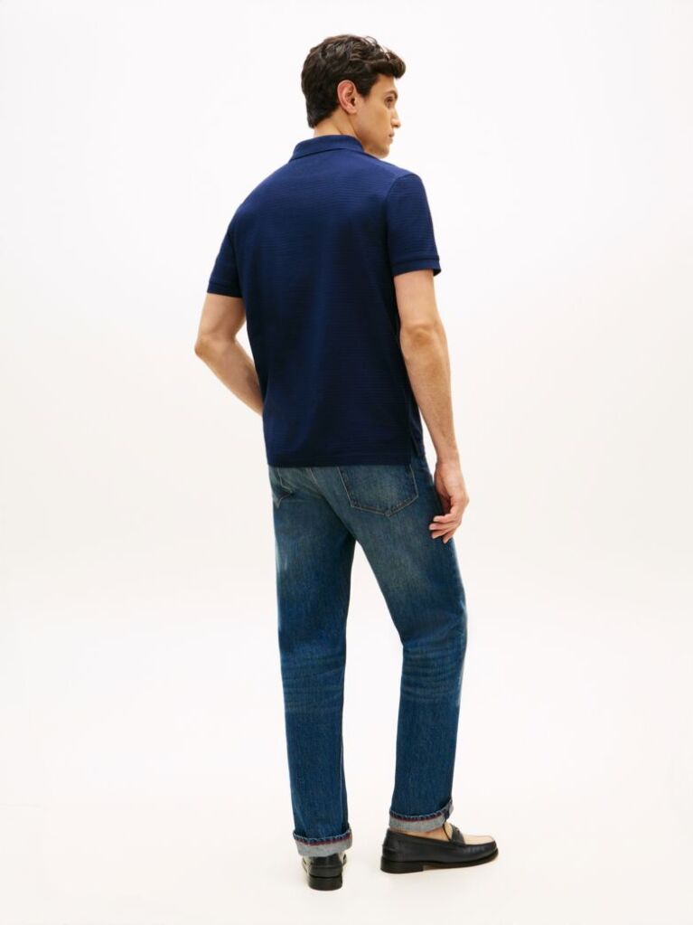 Μπλε Smart Casual Μπλούζα Πόλο Σε Κανονική Γραμμή  Άνδρες