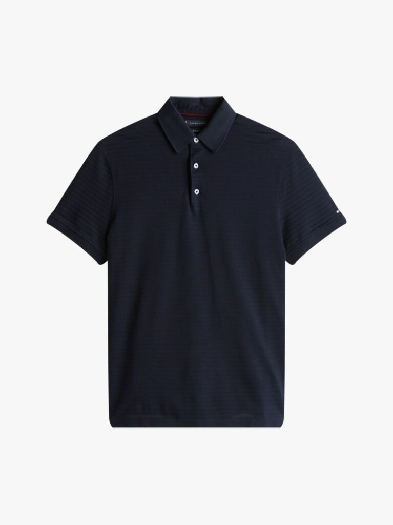Blue Smart Casual Regular Fit Polo Shirt  Men