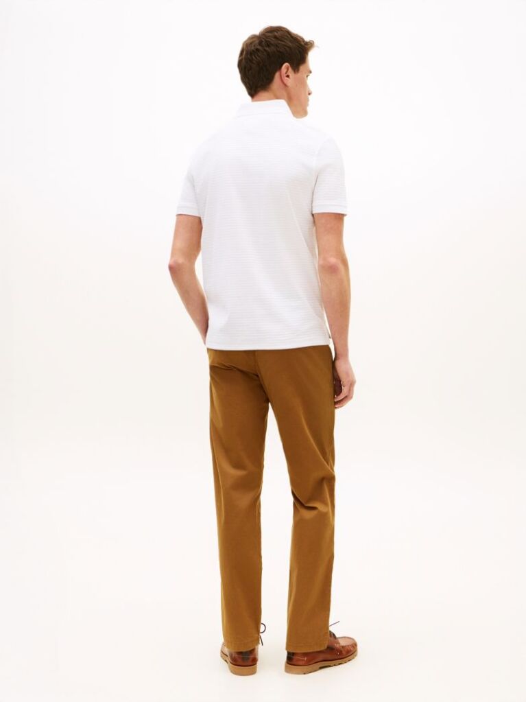 White Smart Casual Regular Fit Polo Shirt  Men