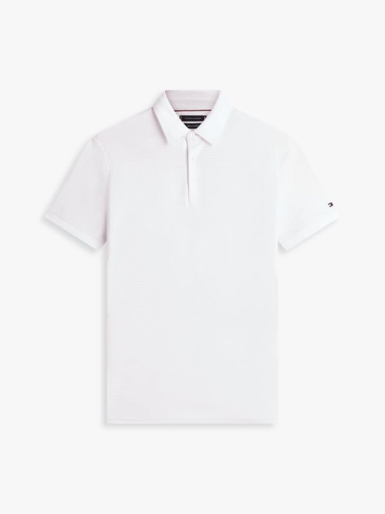 White Smart Casual Regular Fit Polo Shirt  Men