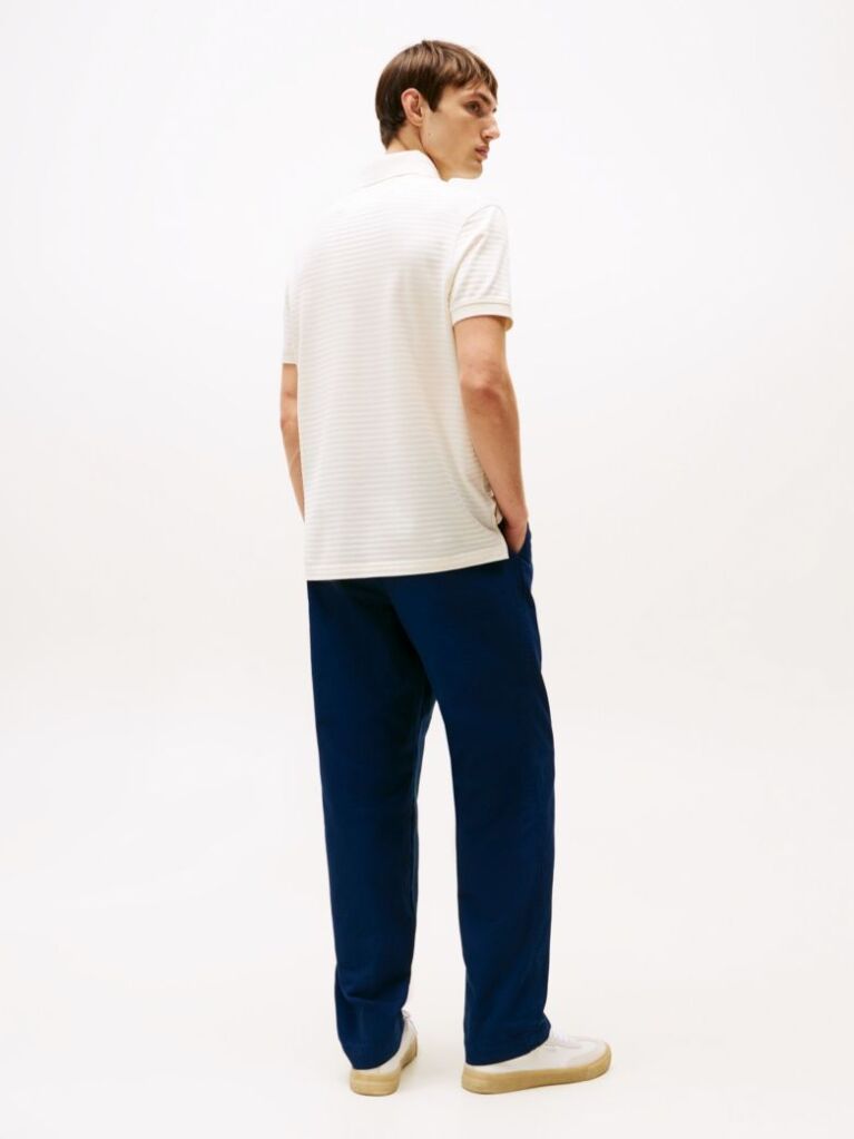 White Smart Casual Regular Fit Polo Shirt  Men
