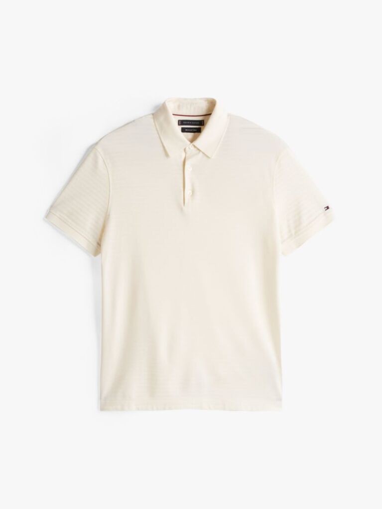 White Smart Casual Regular Fit Polo Shirt  Men