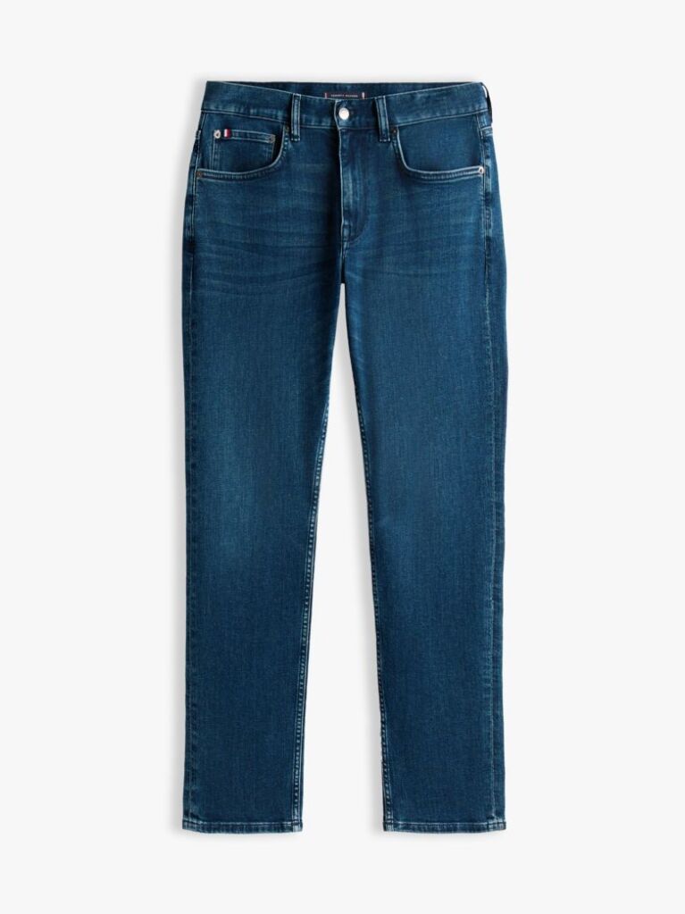 Blue Denton Straight Fit Jeans  Men