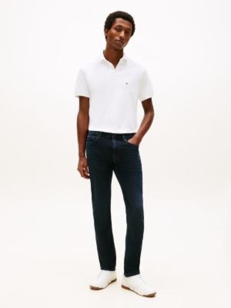 Blue Denton Straight Fit Jeans  Men