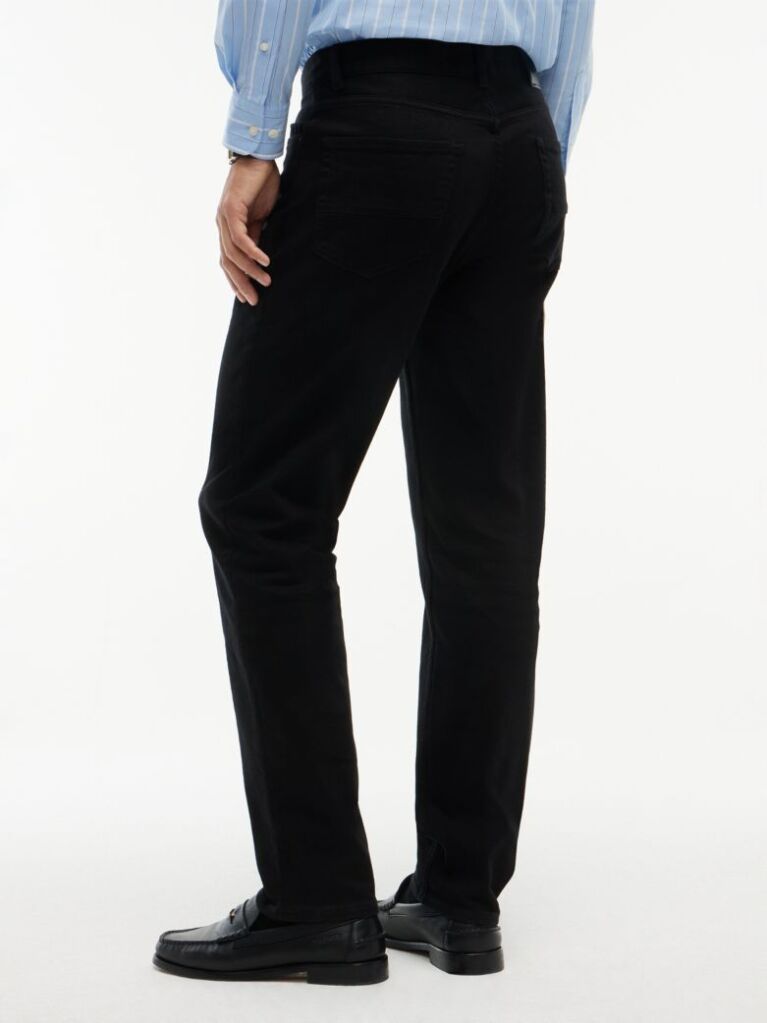 Black Harlem Regular Tapered Black Jeans  Men
