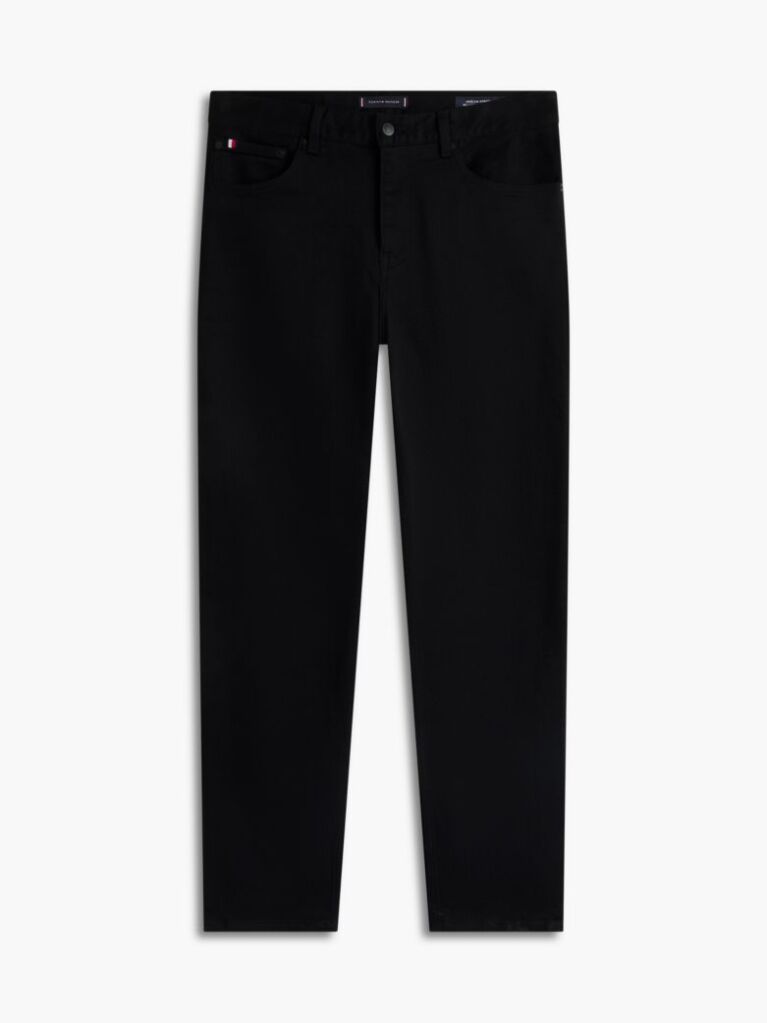 Black Harlem Regular Tapered Black Jeans  Men