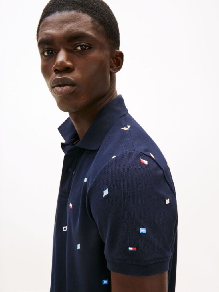 Blue Regular Fit Polo Shirt  Men