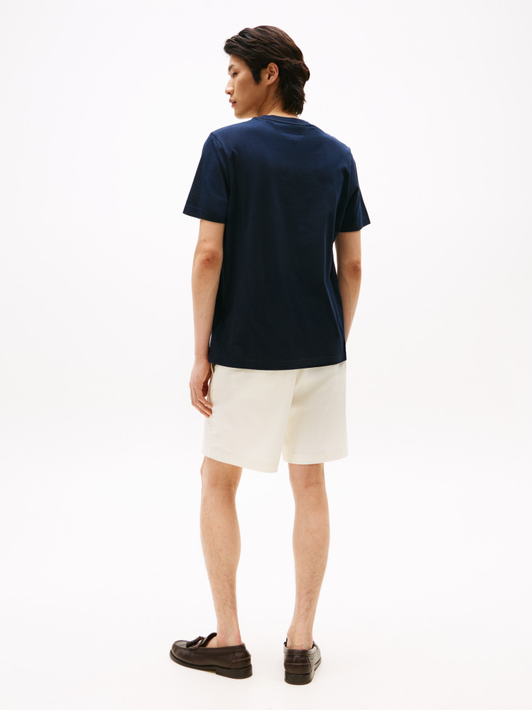 Blue Outline Flag NYC Logo T-Shirt  Men
