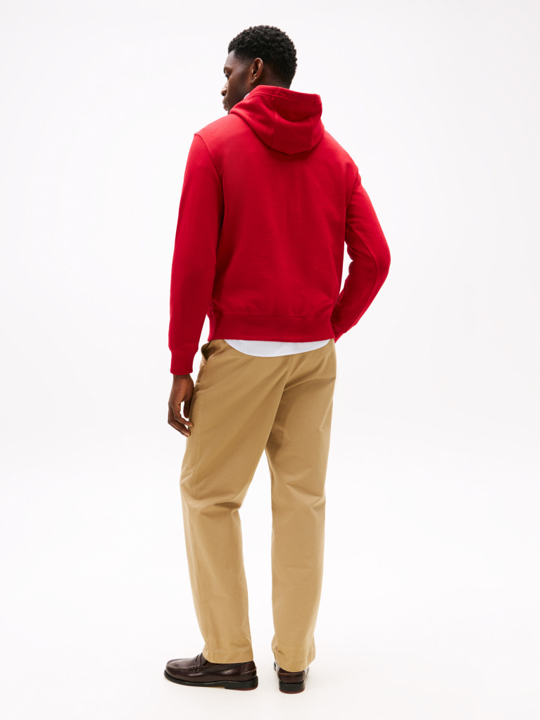 Κόκκινο Hoodie Με Σημαιάκι  Άνδρες