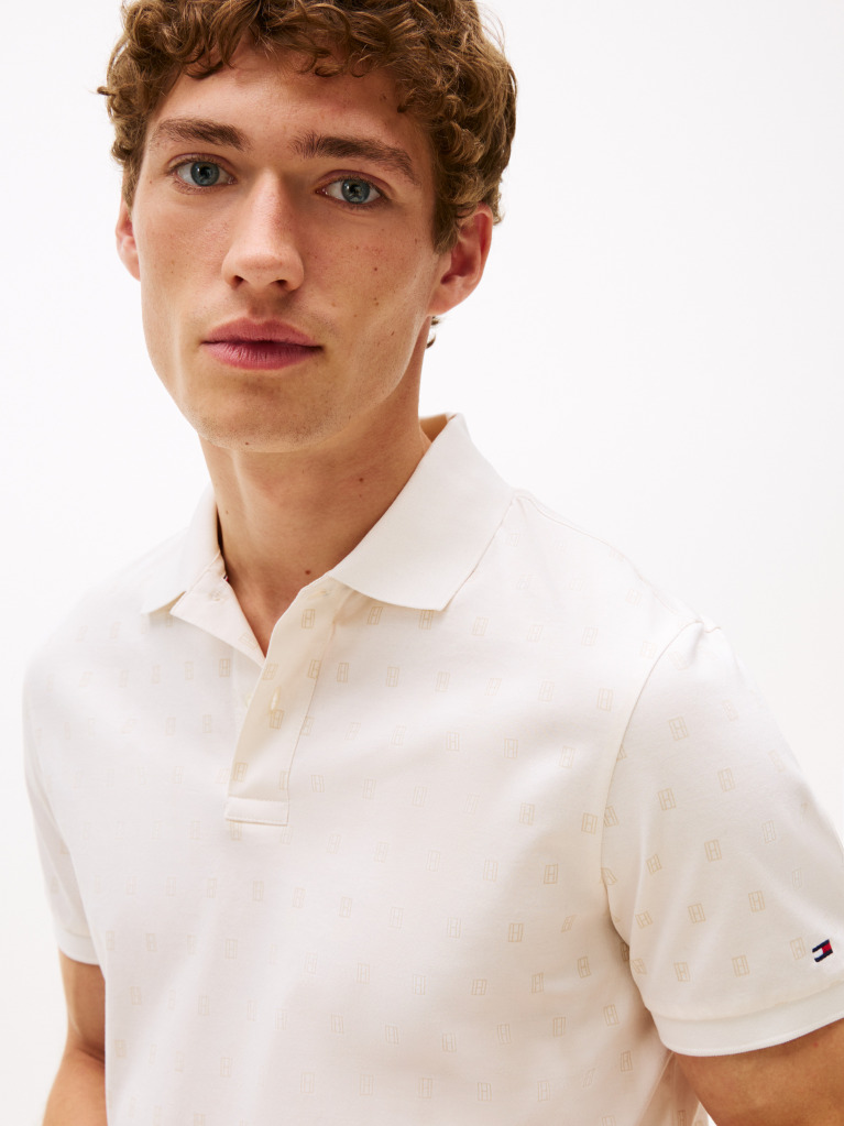 Beige Interlock Regular Polo Shirt  Men