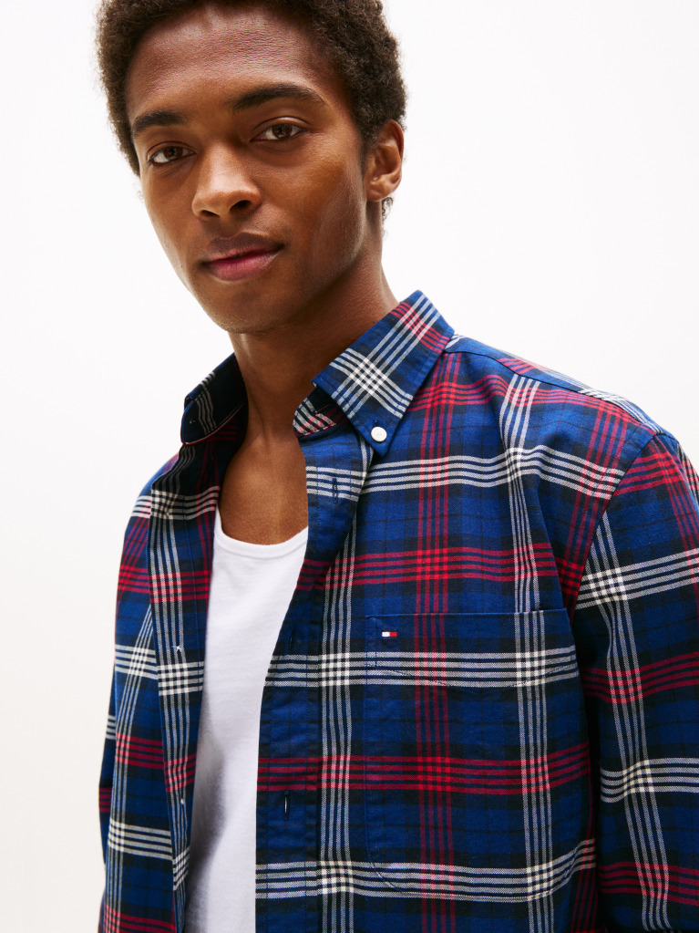 Multi Heritage Oxford Check Shirt  Men
