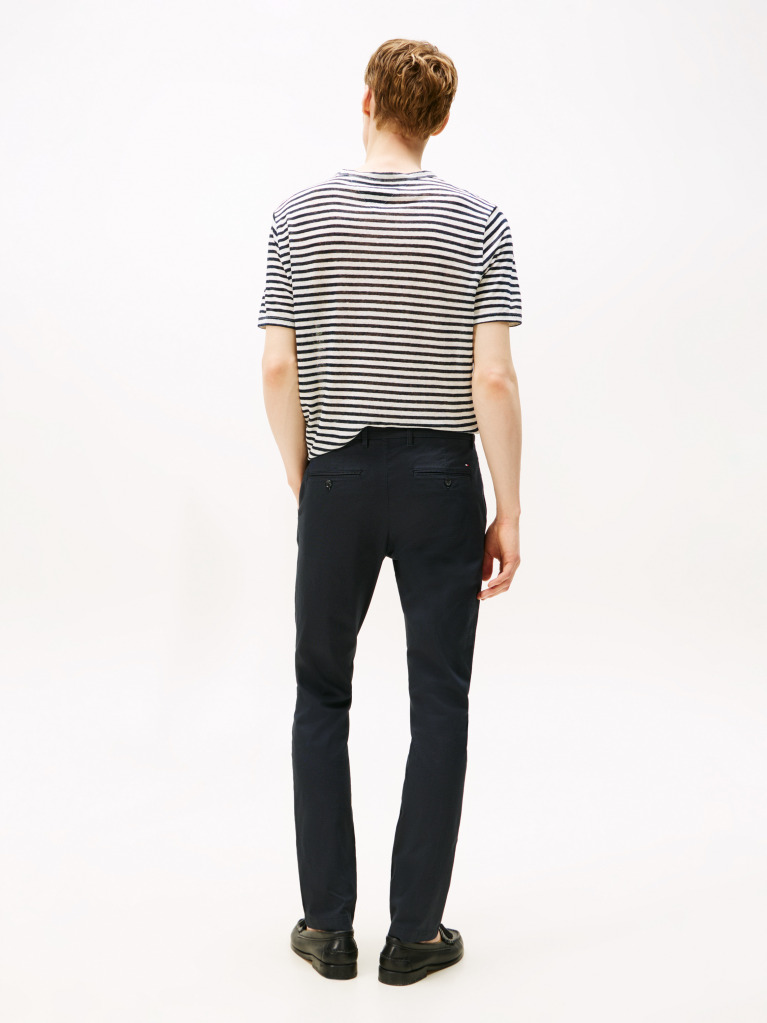 Μπλε Bleecker Chino Παντελόνι Με Micro Λογότυπο Σε Slim Γραμμή  Άνδρες