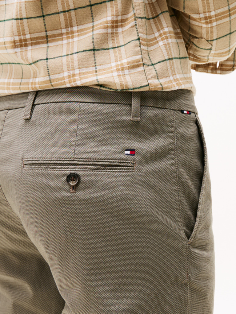 Γκρι Bleecker Chino Παντελόνι Με Micro Λογότυπο Σε Slim Γραμμή  Άνδρες