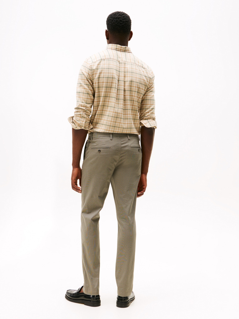 Γκρι Bleecker Chino Παντελόνι Με Micro Λογότυπο Σε Slim Γραμμή  Άνδρες