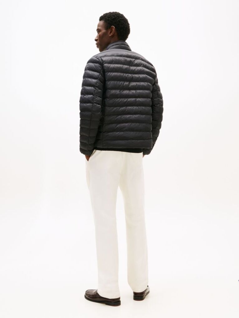 Black Recycled Packable Jacket  Men