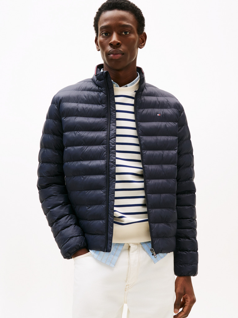 Blue Recycled Packable Jacket  Men