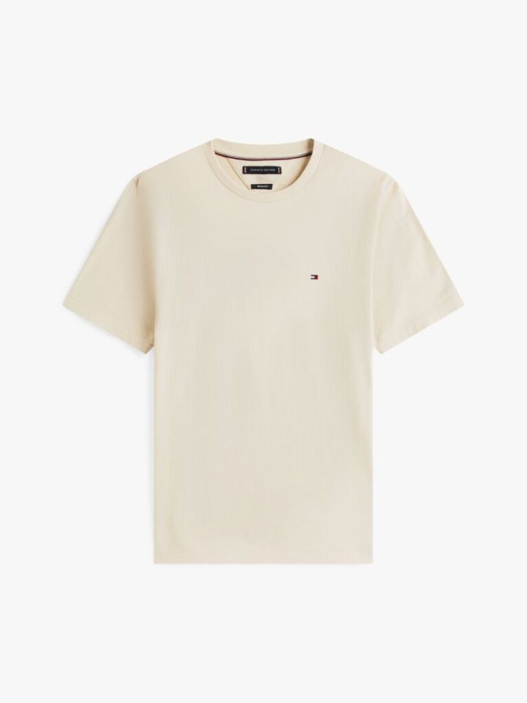 Μπεζ T-Shirt Με Κεντητή Σημαία  Άνδρες