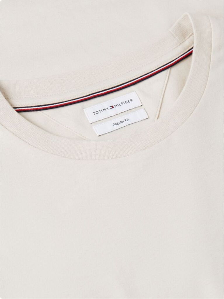 Μπεζ T-Shirt Με Κεντητή Σημαία  Άνδρες