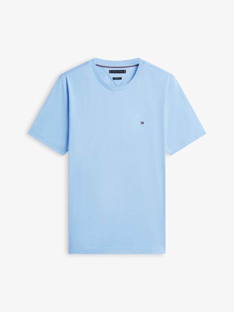 Blue Flag Embroidery T-Shirt  Men