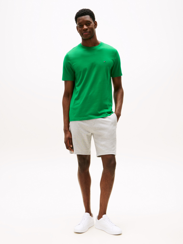 Green Flag Embroidery T-Shirt  Men