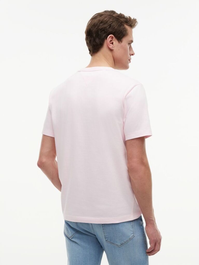 Ροζ T-Shirt Με Κεντητή Σημαία  Άνδρες