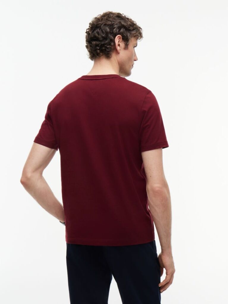 Κόκκινο T-Shirt Με Κεντητή Σημαία  Άνδρες