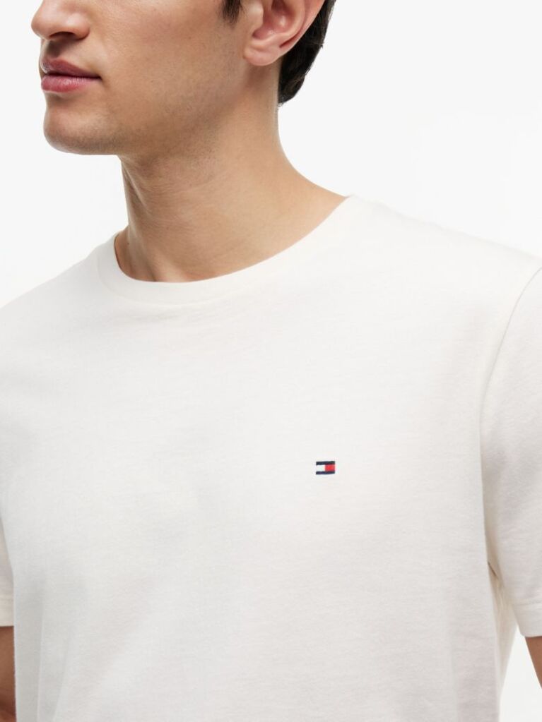 Μπεζ T-Shirt Με Κεντητή Σημαία  Άνδρες