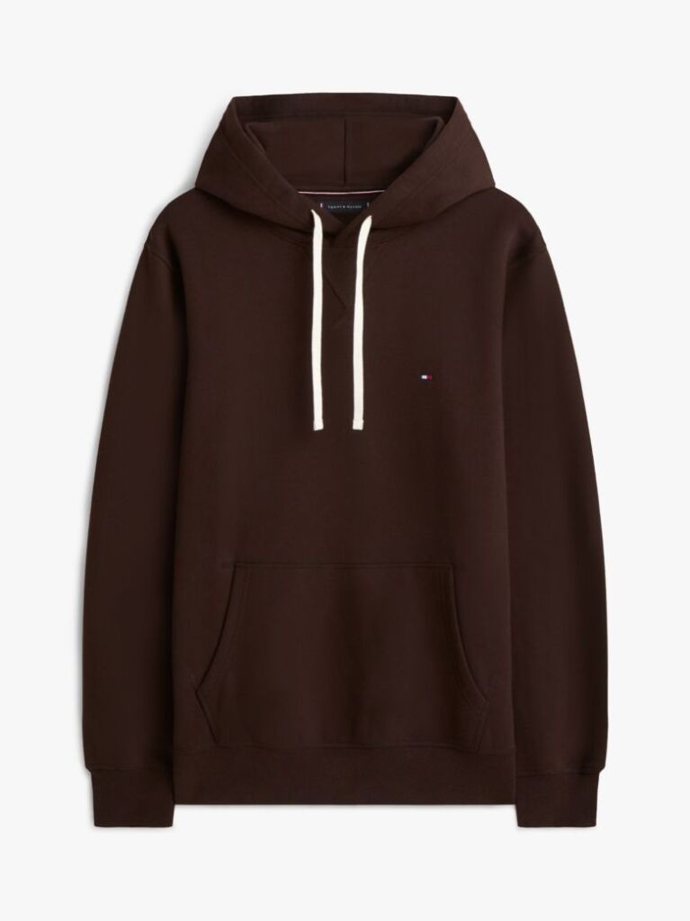 Brown Flag Embroidery Fleece Hoody  Men