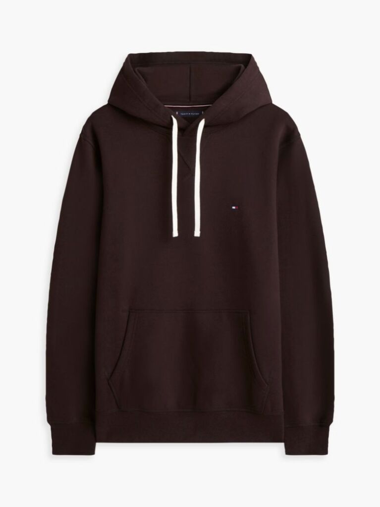 Brown Flag Embroidery Fleece Hoody  Men