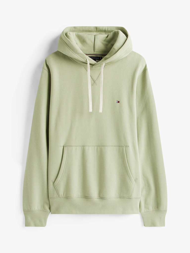Green Flag Embroidery Fleece Hoody  Men