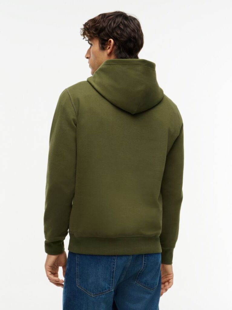 Πράσινο Fleece Hoody Με Κεντητή Σημαία  Άνδρες