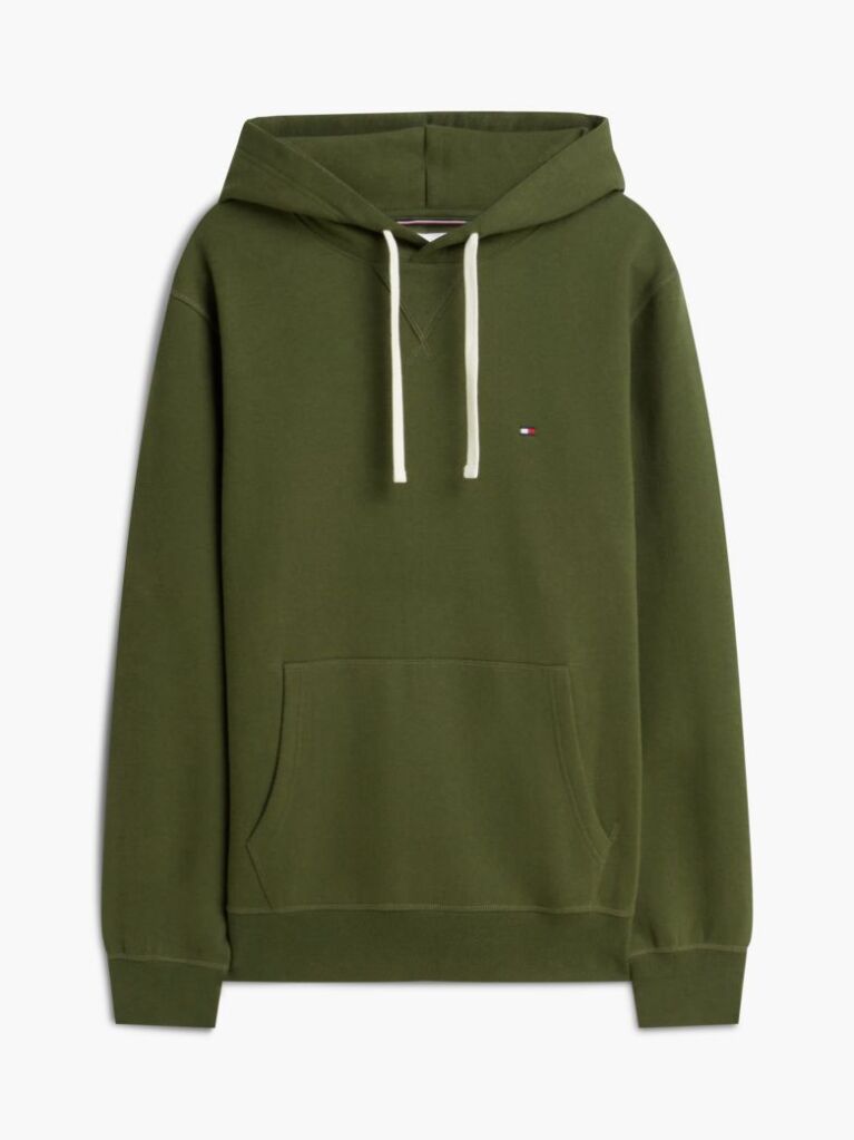 Πράσινο Fleece Hoody Με Κεντητή Σημαία  Άνδρες