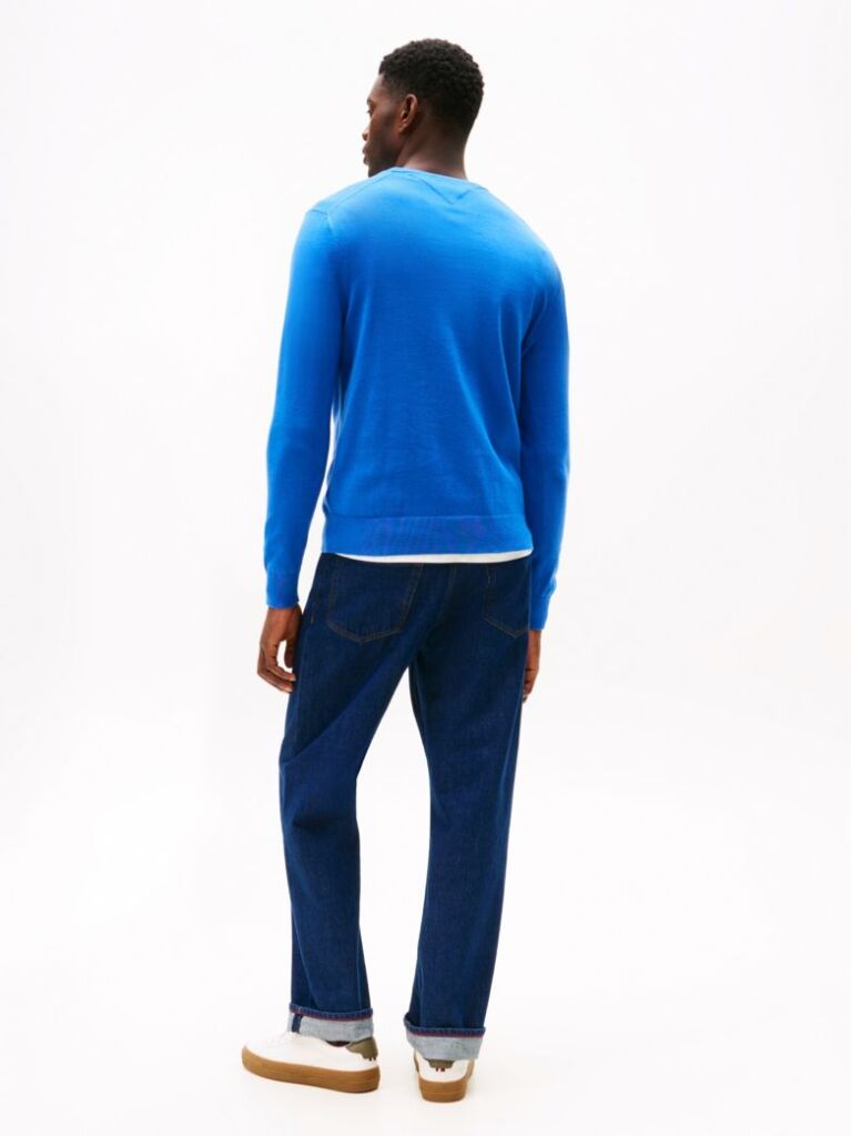 Blue Flag Embroidery Jumper  Men
