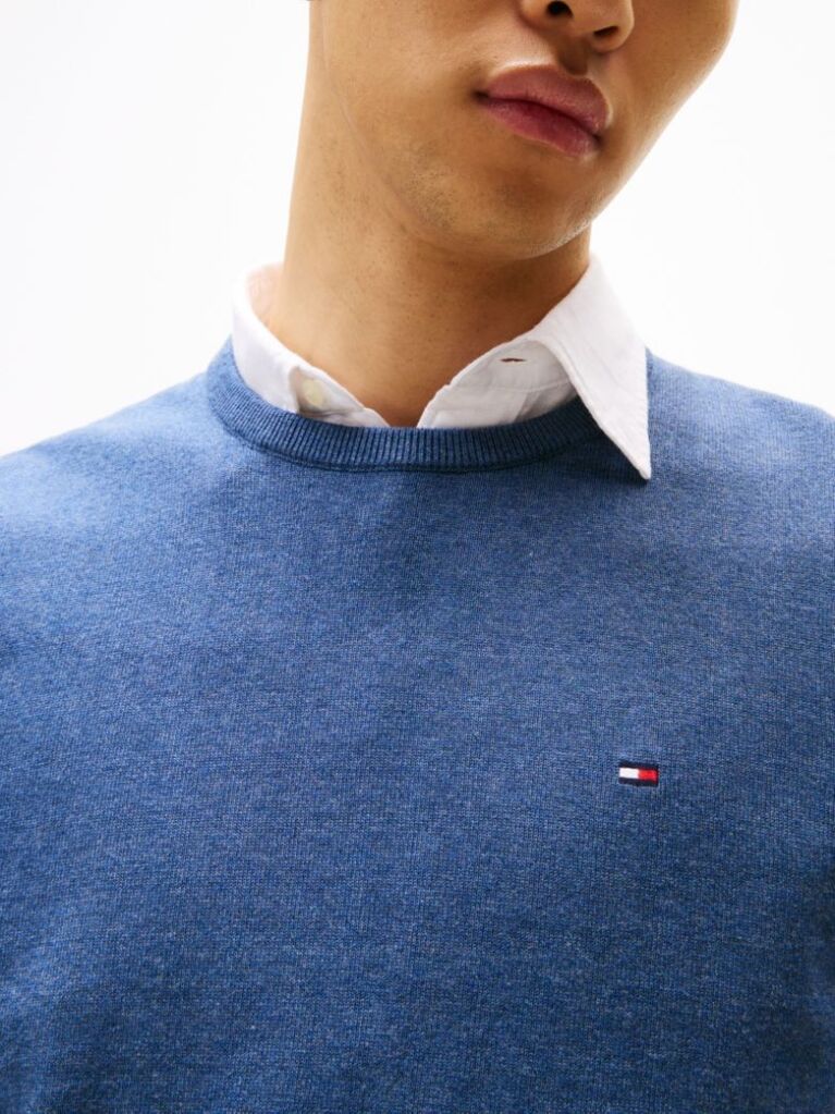 Blue Flag Embroidery Jumper  Men