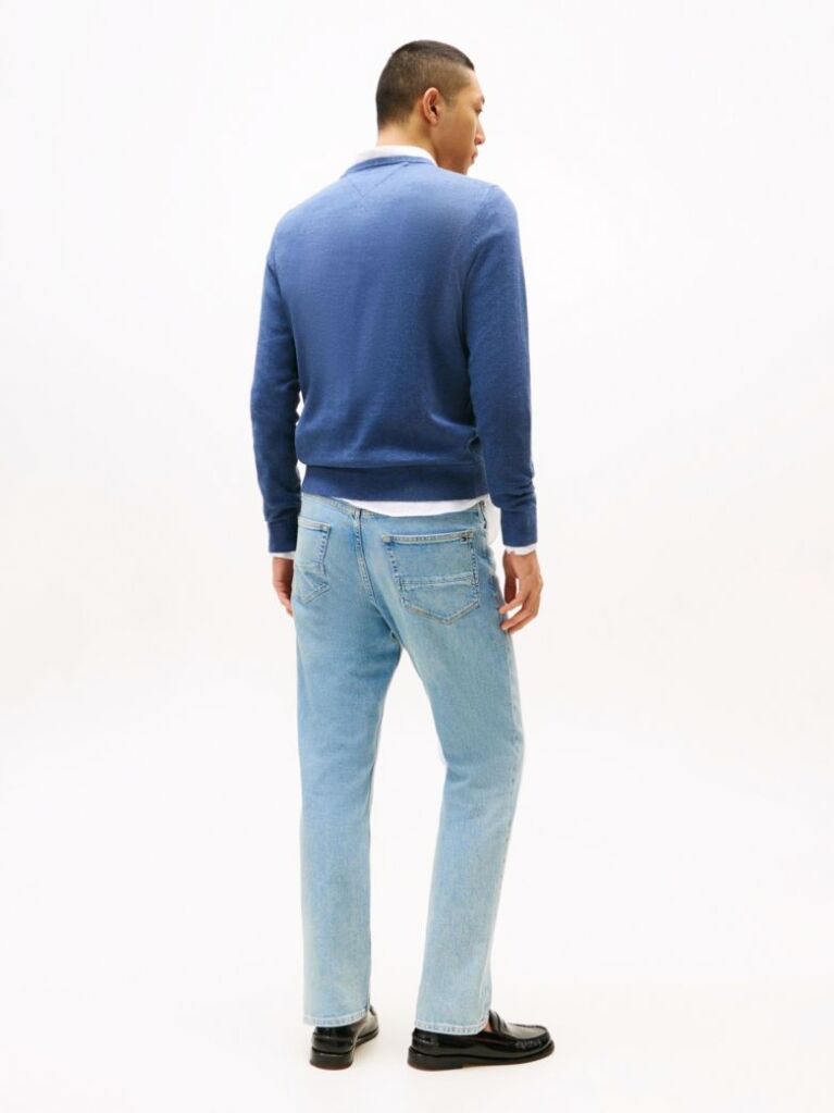 Blue Flag Embroidery Jumper  Men