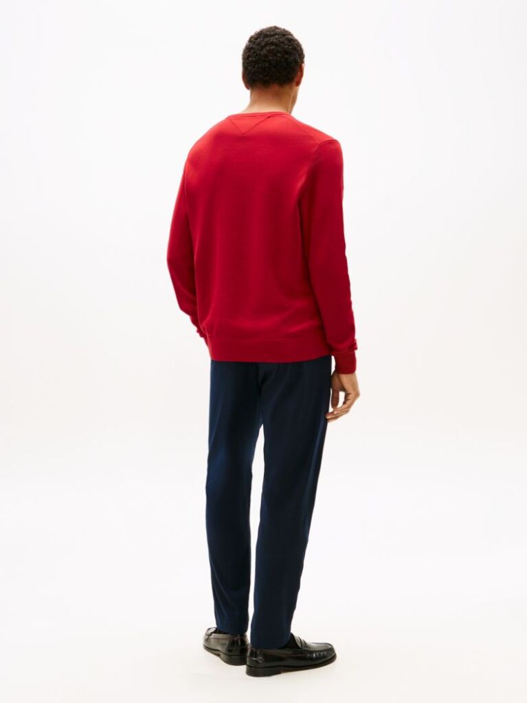 Red Flag Embroidery Jumper  Men